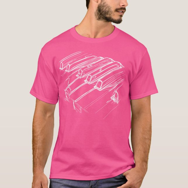 Piano T-Shirt (Vorderseite)