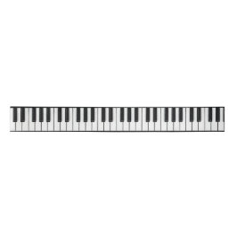 Piano-Tastatur, schwarz und weiß Satinband