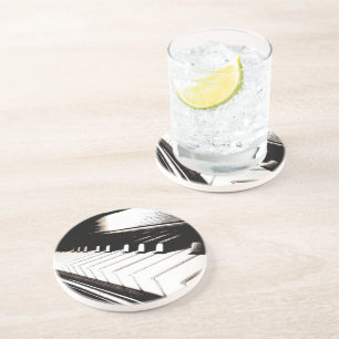 Piano-Tasten-Makro Sandstein Untersetzer