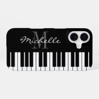 Piano-Tasten, schwarz und weiß, monogramm iPhone 1