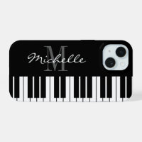 Piano-Tasten, schwarz und weiß, monogramm iPhone 1