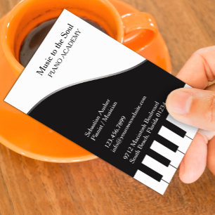 Piano Teacher Business Card Visitenkarte