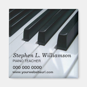 Piano Teacher Promotion Magnet