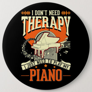 Piano Therapie Piano Player Pianist 3 Button