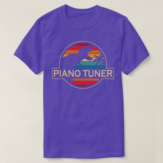Piano Tuner Dinosaur T-Shirt (Design vorne)