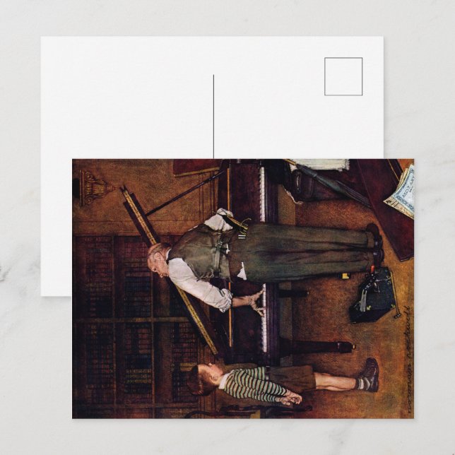 Piano Tuner Postkarte (Vorne/Hinten)