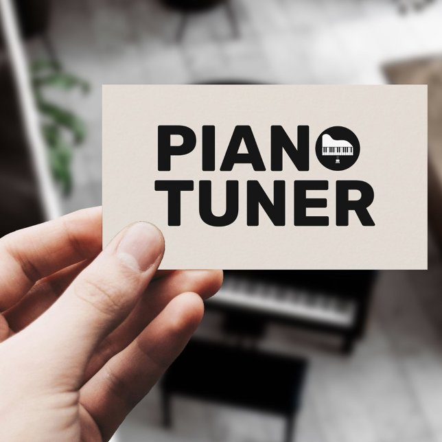 Piano Tuner & Technician Visitenkarte (Piano Tuner & Technician Business Card)