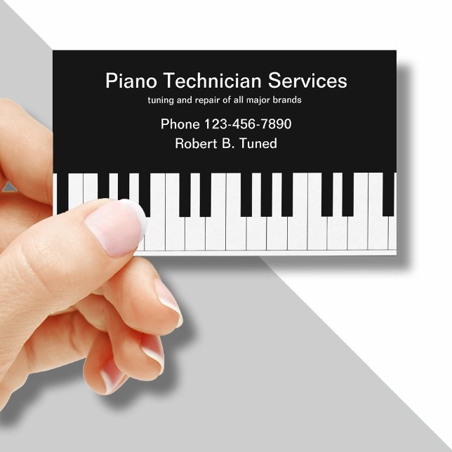 Piano-Tuner und Techniker Visitenkarte (Von Creator hochgeladen)