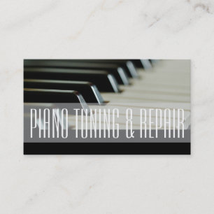 Piano Tuning & Repair Music Instructor Business Visitenkarte