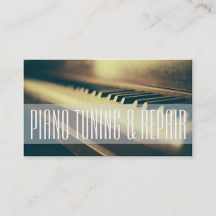 Piano Tuning & Repair Music Instructor Business Visitenkarte