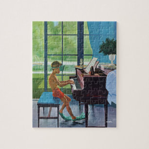 Piano-Übung am Pool Puzzle