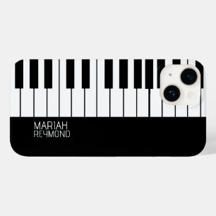 Piano Umfassende schwarze Oberfläche mit Name Case-Mate iPhone 14 Hülle