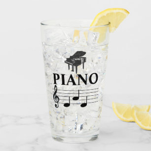 Piano Vater Grand Piano Pianist Musiknote Glas