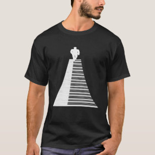 Piano Walker T Shirt Abstrakt Music Shirt