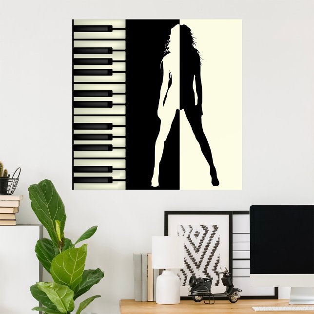 Piano Woman Poster (Von Creator hochgeladen)