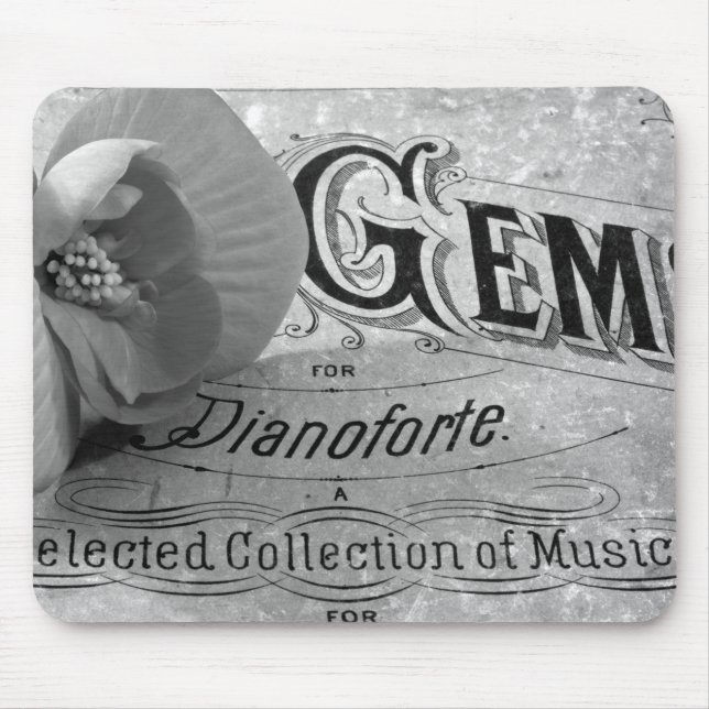 Pianoforte Edelsteine und Begonia Mousepad (Vorne)