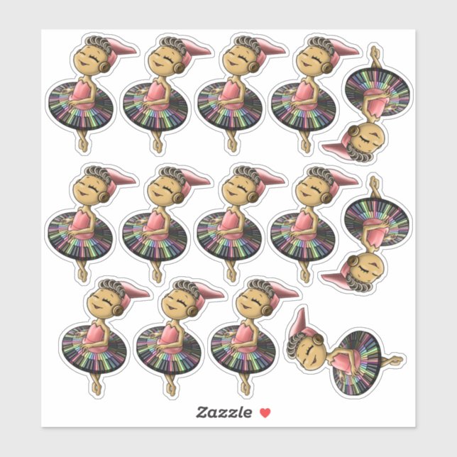 Pianos Sticker (Blatt)