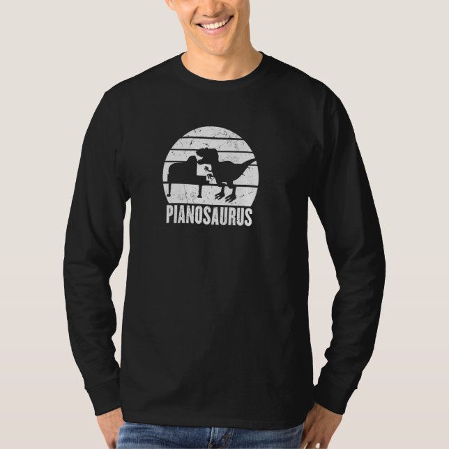 Pianosaurus Dino Piano Grand Concert Instant T-Shirt (Vorderseite)