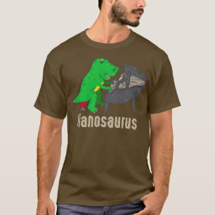 Pianosaurus Piano Art Dinosaurier Schlagzeug Music T-Shirt