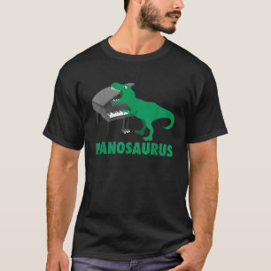 Pianosaurus Piano Dinosaurier Schlagzeug Musik Fun T-Shirt