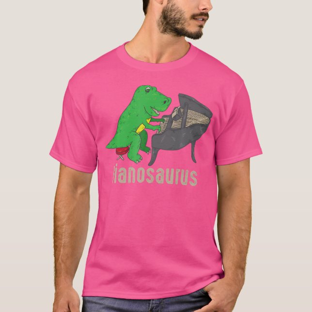 Pianosaurus Piano Shirt Dinosaur Percussion Music  (Vorderseite)