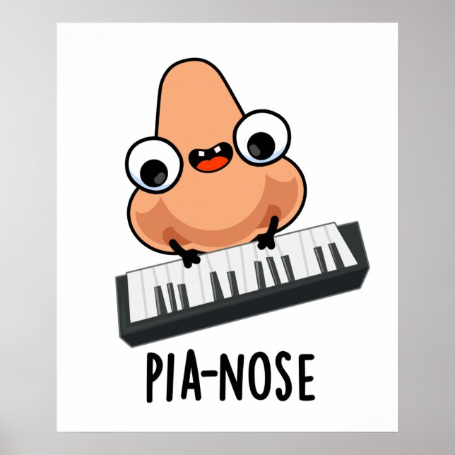 Pianose Funny Piano Nose Pub Poster (Vorne)