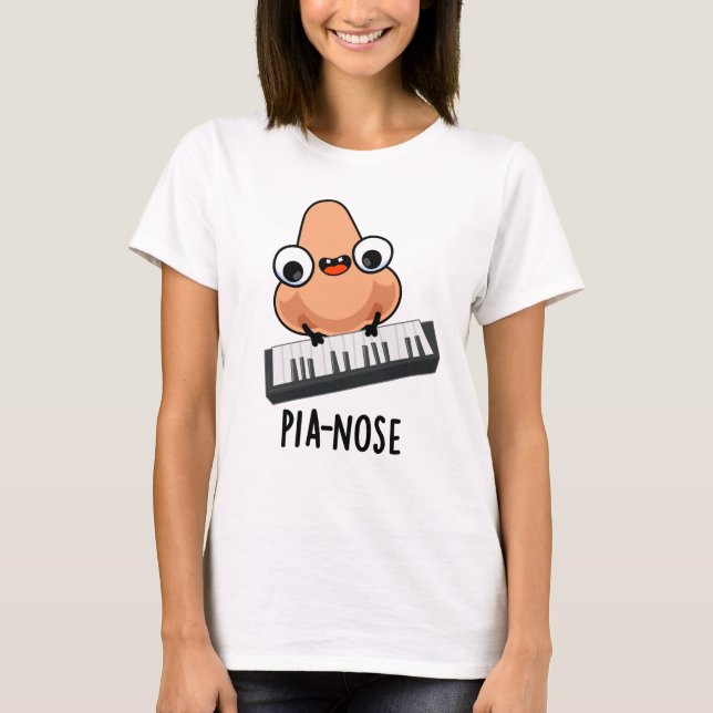 Pianose Funny Piano Nose Pub T-Shirt (Vorderseite)