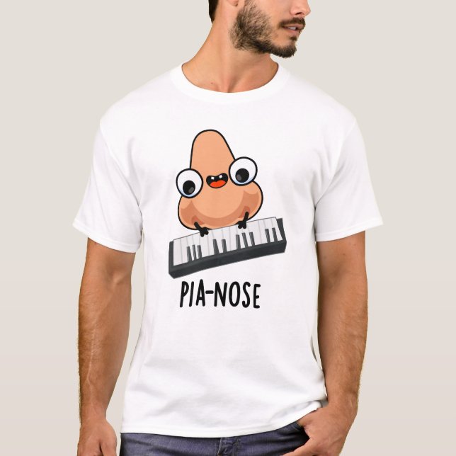 Pianose Funny Piano Nose Pub T-Shirt (Vorderseite)