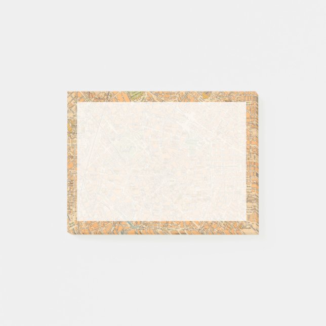Pianta Di Mailand - Karte von Mailand, Italien Post-it Klebezettel (Vorderseite)