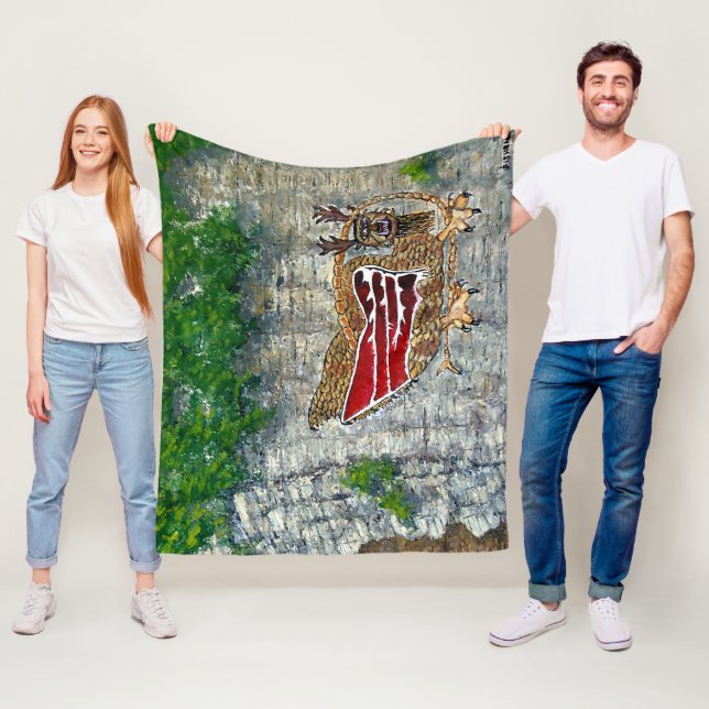 Piasa Bird Illinois Native American Legende Fleecedecke (Beispiel)