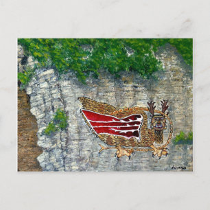 Piasa Bird Illinois Native American Legende Postkarte