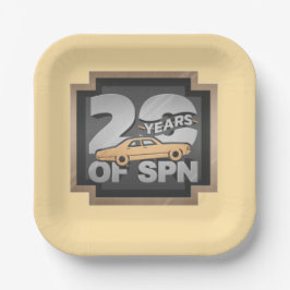 Piatti 20 anni di Supernatural  Pappteller