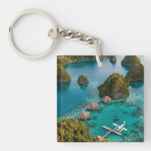 Piaynemo Raja Ampat Islands Paradiesische Aussicht Schlüsselanhänger