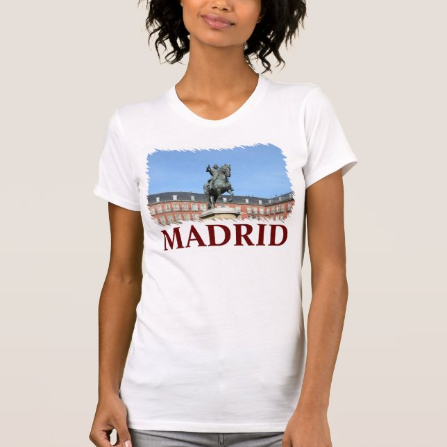 Piazza-Bürgermeister Madrid, Spanien T-Shirt (Vorderseite)