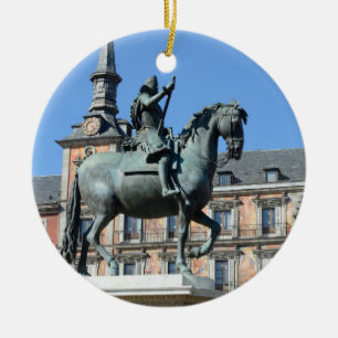 Piazza-Bürgermeister, Madrid-Verzierung Keramik Ornament