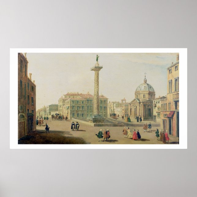Piazza Colonna, Rom Poster (Vorne)