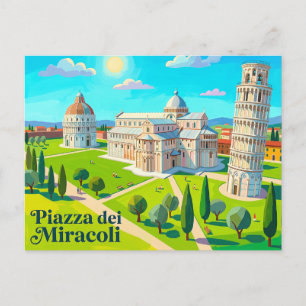 Piazza dei Miracoli Italien Postkarte