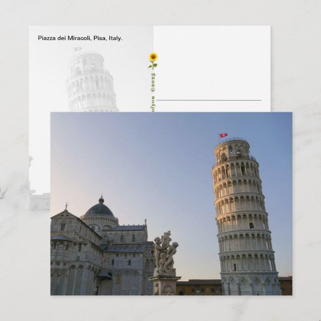 Piazza dei Miracoli, Pisa, Italien - Postkarte (Vorne/Hinten)
