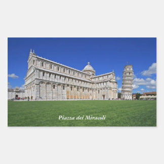 Piazza dei Miracoli Rechteckiger Aufkleber