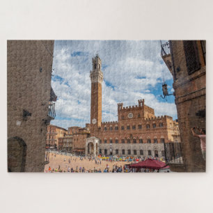 Piazza del Campo in Siena, Toskana, Italien Puzzle