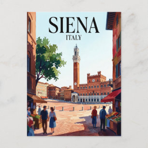 Piazza del Campo Italien Postkarte