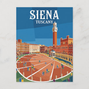 Piazza del Campo Italien Postkarte
