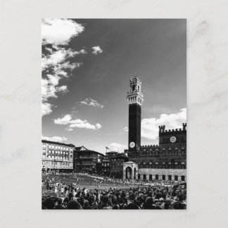 Piazza del Campo, Siena, Italien Postkarte