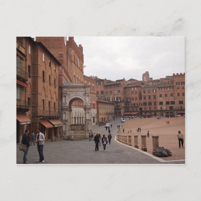 Piazza del Campo, Siena Postkarte (Vorderseite)