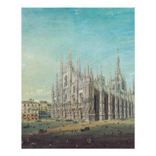 Piazza del Duomo, Mailand by Carlo Bossoli Poster