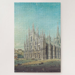 Piazza del Duomo, Mailand by Carlo Bossoli Puzzle
