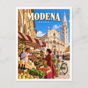 Piazza del Duomo und Dom von Modena Italien Reise Postkarte