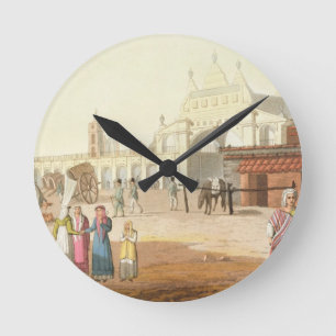 Piazza Del Mercato, Buenos Aires, Argentinien, von Runde Wanduhr