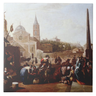 Piazza del Popolo in Rom von Johannes Lingelba Fliese