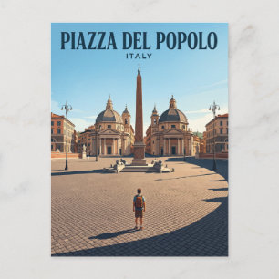 Piazza del Popolo Italien Postkarte